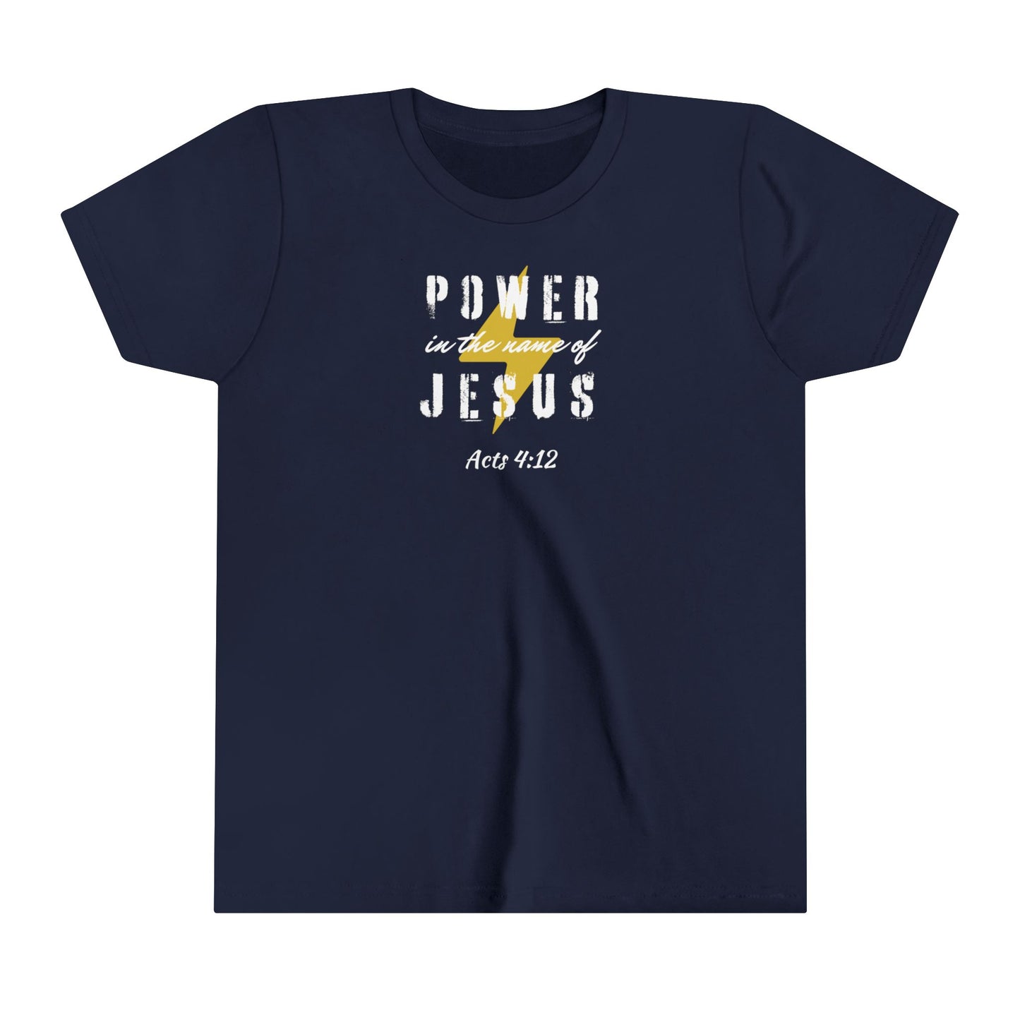 POWER IN THE NAME OF JESUS - Youth Short Sleeve Tee (2 colors)