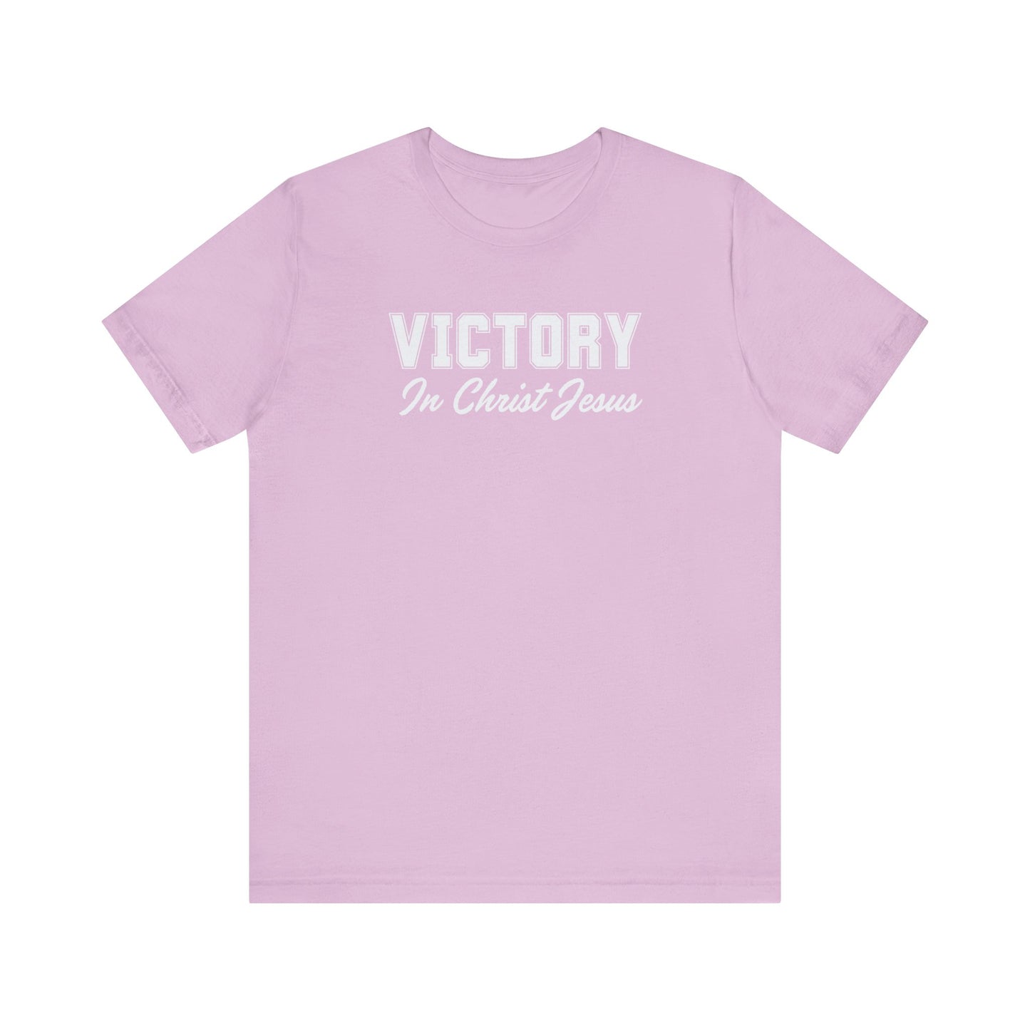 VICTORY IN CHRIST JESUS - Unisex Jersey Short Sleeve Tee (5 colors)