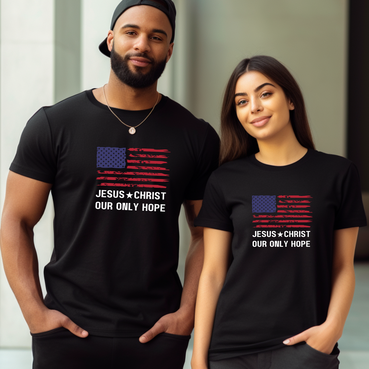 JESUS CHRIST, OUR ONLY HOPE - Unisex Jersey Short Sleeve Tee (4 colors)