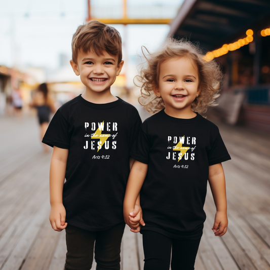 POWER IN THE NAME OF JESUS - Toddler Tee (2 colors)